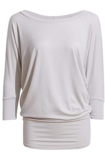 Nina Dolman Round Neck Modal Jersey Top Slide 1