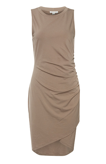 Shirred Sides Sleeveless Dress Slide 1