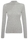 Mock Neck Ribbed Top