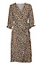 Cheetah Faux Wrap Print Dress Thumb 1