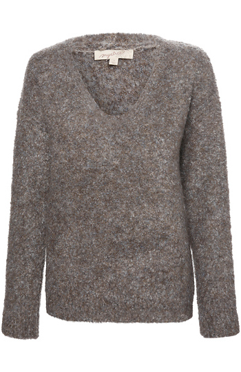 Soft and Cozy V-Neck Sweater Slide 1