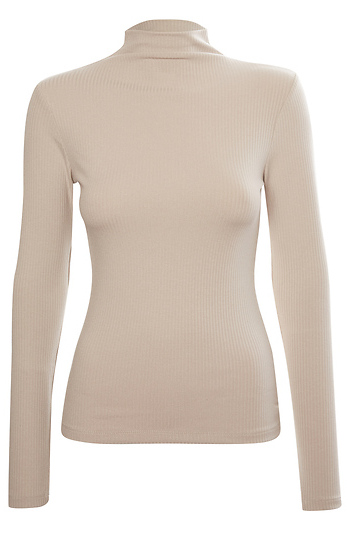 Long Sleeve Mockneck Top Slide 1