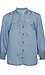 Front Neck Tie Chambray Top Thumb 1