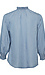 Front Neck Tie Chambray Top Thumb 2