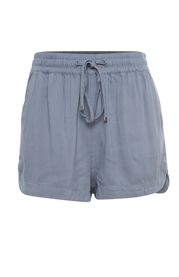 Twill Shorts with Drawstring Slide 1