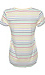 V-Neck Rainbow Striped Tee Thumb 2