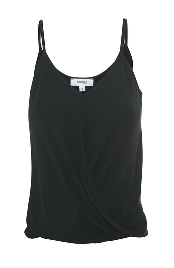 Surplice Sleeveless Knit Top Slide 1