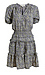 Short Sleeve Printed Tiered Dress Thumb 1
