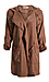 Peachskin Hooded Jacket with Rolled Sleeves Thumb 1