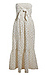 Smocked Printed Midi Dress with Tie Detail Thumb 1