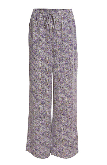 High Rise Floral Printed Wide Leg Pants Slide 1