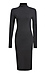 Long Sleeve Turtleneck Midi Dress Thumb 1