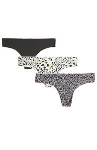 Millie Cotton Pack Hipster Black Hipster Panties (Pack of 3), XS-L
