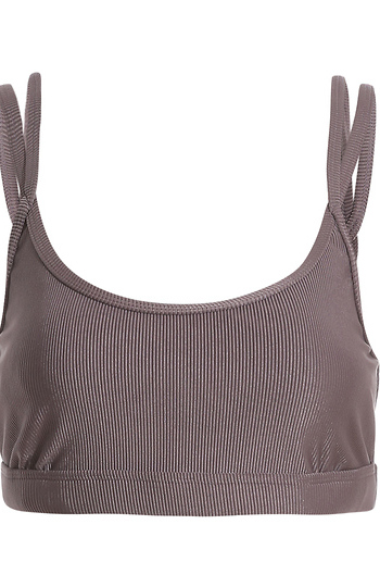 Ribbed Sports Bra Slide 1