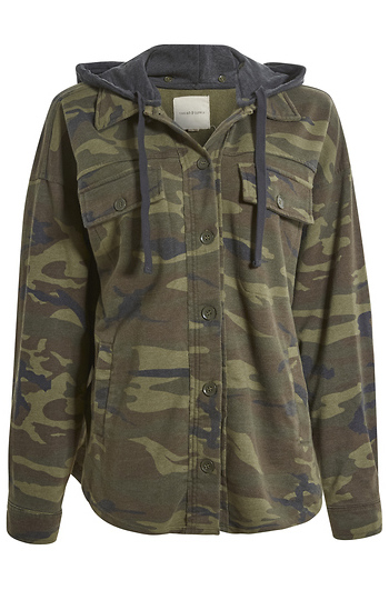 Thread & Supply Hooded Camo Jacket Slide 1