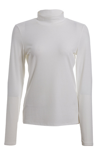 Mock Neck Long Sleeve Top Slide 1