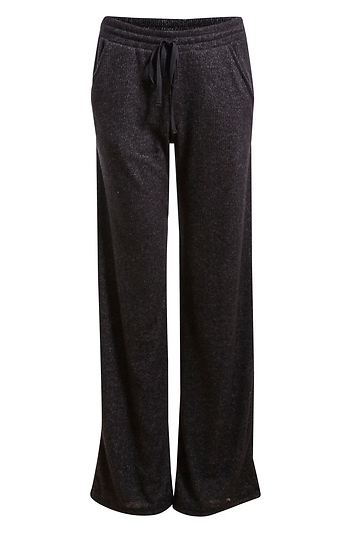 Ribbed Pant with Drawstring Slide 1