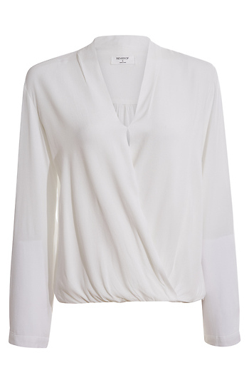 Long Sleeve Surplice Top Slide 1