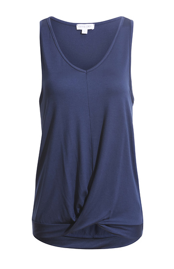 Front Knot Sleeveless Top Slide 1