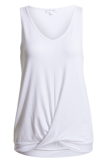 Front Knot Sleeveless Top Slide 1