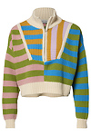 Multi Color Collared Sweater