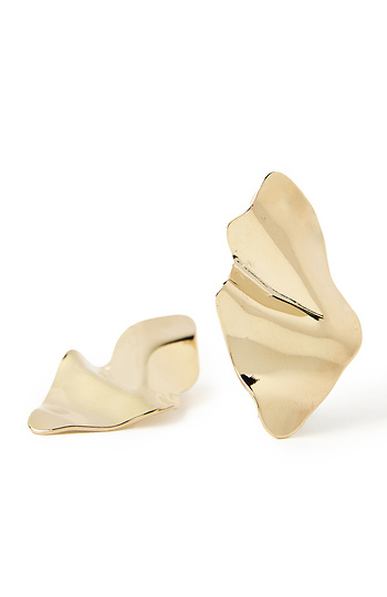 Crumpled Gold Earrings Slide 1