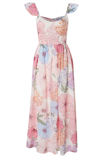 Floral Midi Dress Slide 1