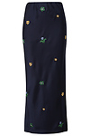 Embroidered Midi Skirt