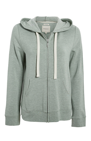 Thread Supply Zip Up Hoodie in Sage S L DAILYLOOK