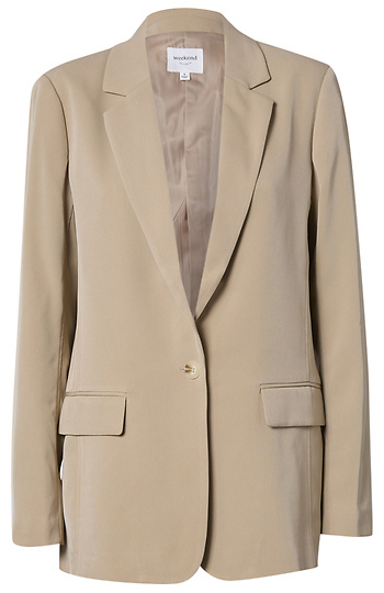 Single Button Front Blazer Slide 1