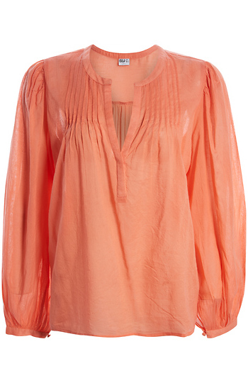 Split Neck Blouse Slide 1