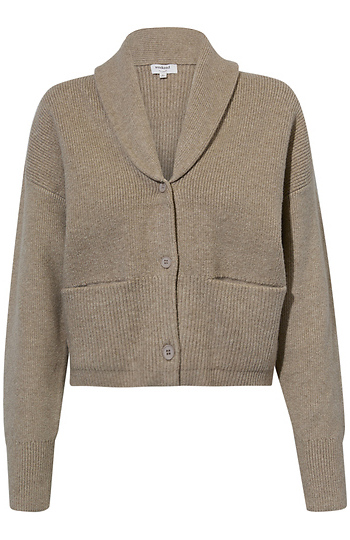 Ribbed Knit Cardigan Slide 1