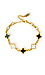 White & Black Clover Bracelet Thumb 1