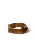 Mocha colored geometric bangle bracelet