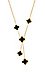 Black 5-Clover Necklace Thumb 1