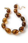 Amber stone necklace