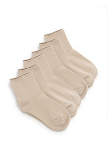 Claire Core Socks (Pack of 3) Beige Slide 1