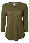 Liverpool 3/4 Sleeve Scoop Neck Top