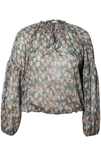 Long Sleeve Floral Blouse Slide 1