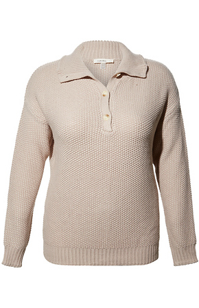 Tan button clearance up sweater