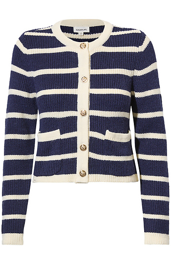 Striped Cardigan Slide 1