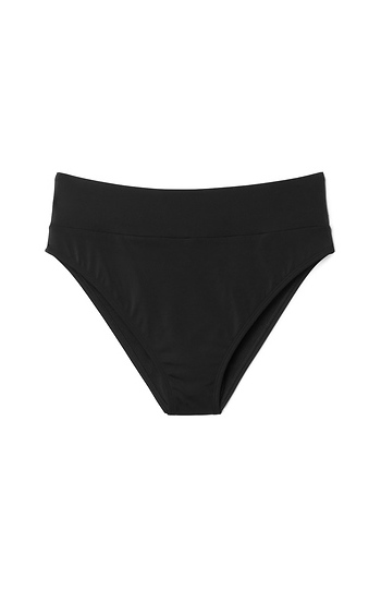 Nina Black High Waisted Slide 1