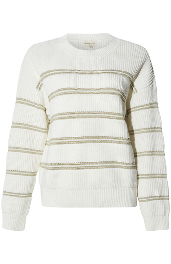 Thread & Supply Metallic Stripe Sweater Slide 1