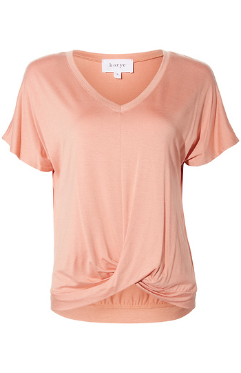 Hazel Twist Front V-Tee Slide 1