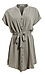 Button Front Mini Dress with Self Tie Thumb 1