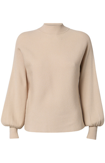 Ribbed Mock Neck Sweater Slide 1