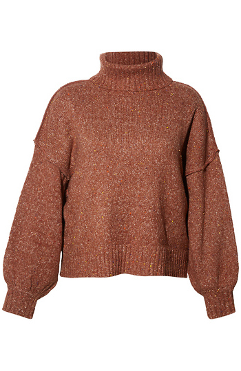 Turtle Neck Oversized Sweater Slide 1