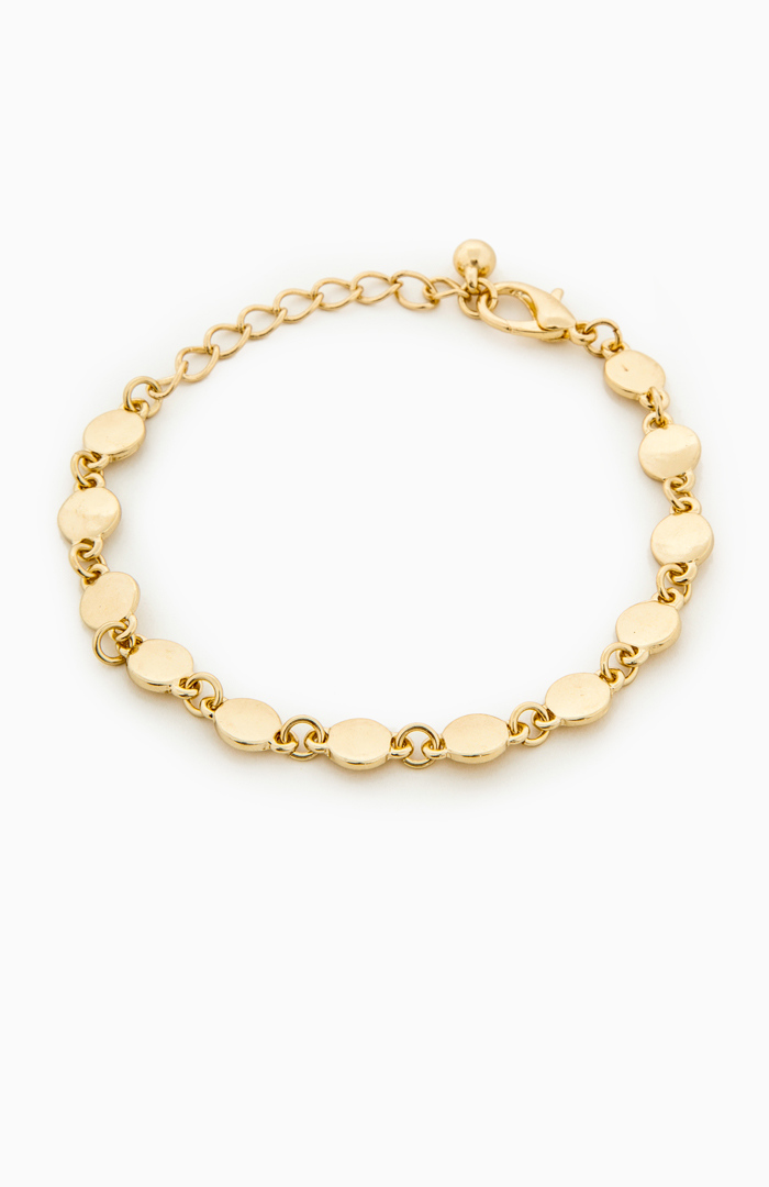 Golden Disk Bracelet In Gold Dailylook