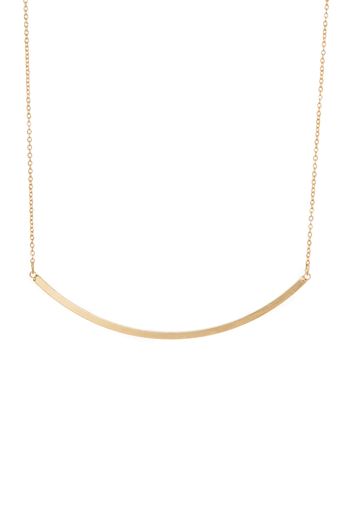 Ahead of the Curve Necklace in Gold | DAILYLOOK