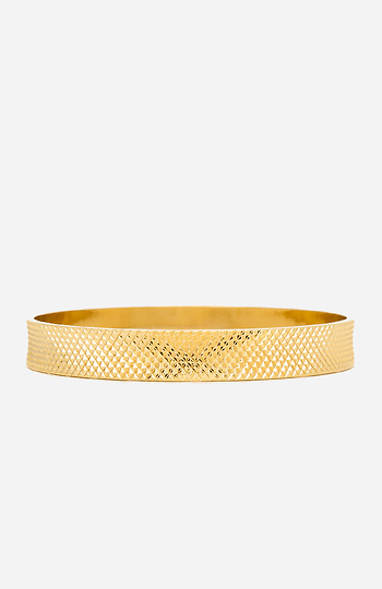 DAILYLOOK Textured Bangle Bracelet in Gold | DAILYLOOK